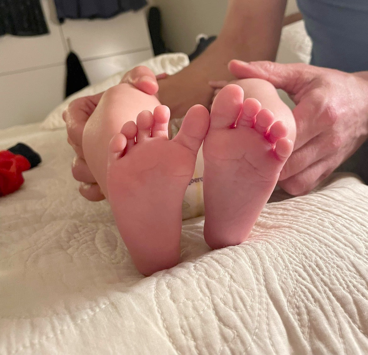 Personalisierte Babyfuß-Zeichnungen
