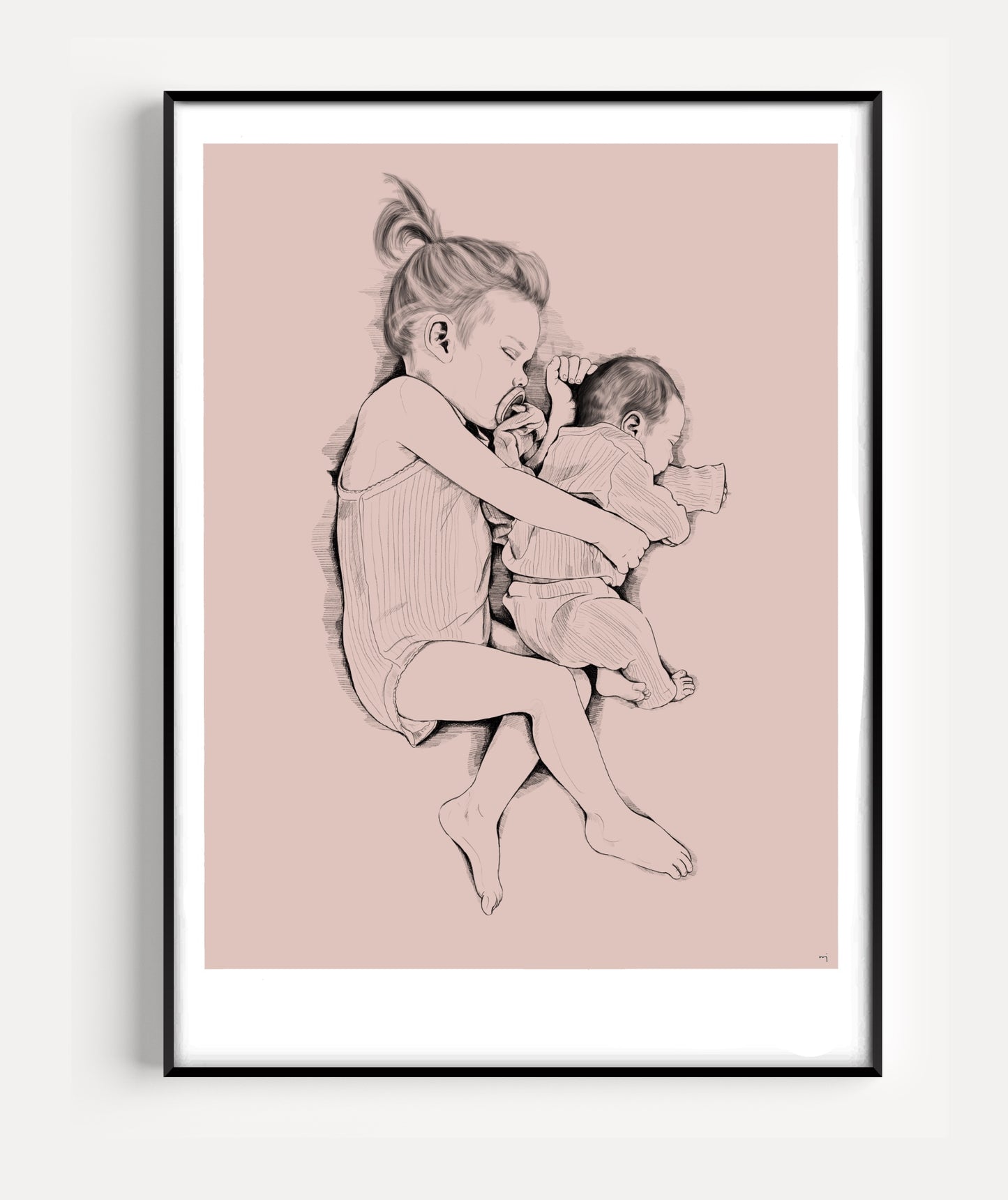 Hand-Drawn Portrait - Family & children