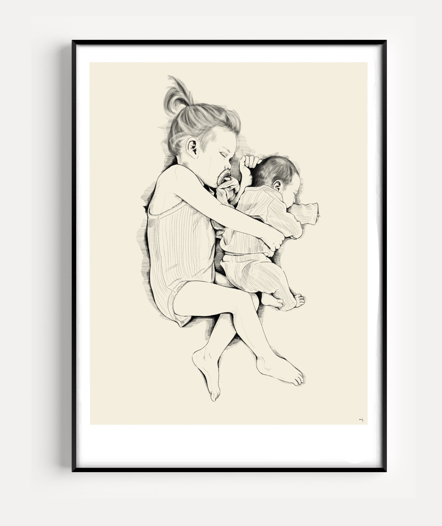 Hand-Drawn Portrait - Family & children