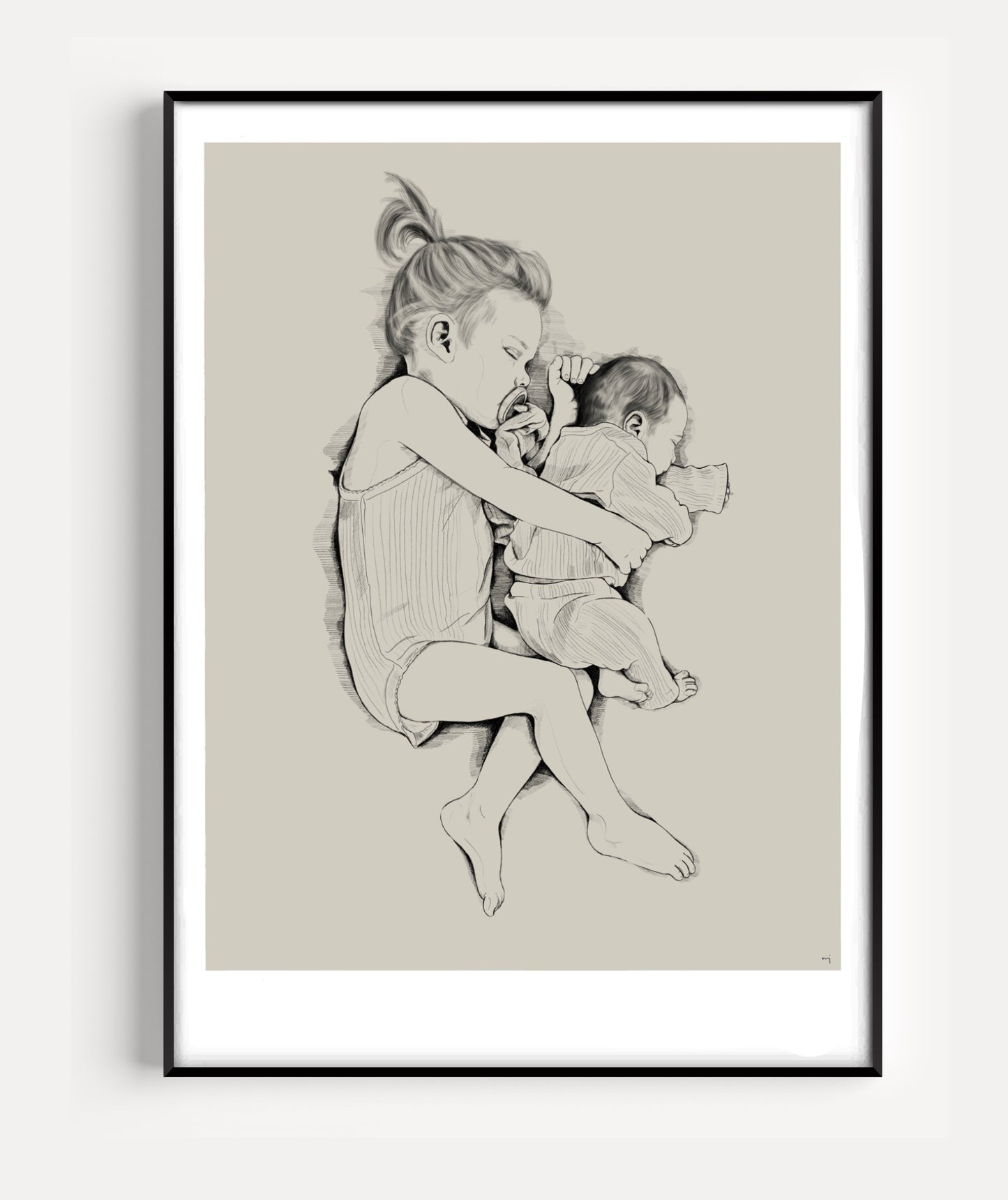 Hand-Drawn Portrait - Family & children
